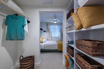Oversized walk-in closets